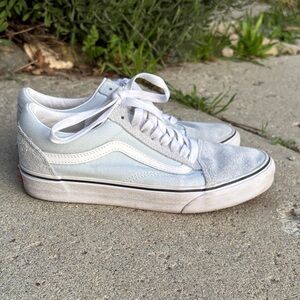 Vans Old School Bleach Wash (baby blue) Sneakers.  Unisex